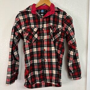 Swanndri Vtg 90s Swanndri NZ Red Plaid Wool Flannel